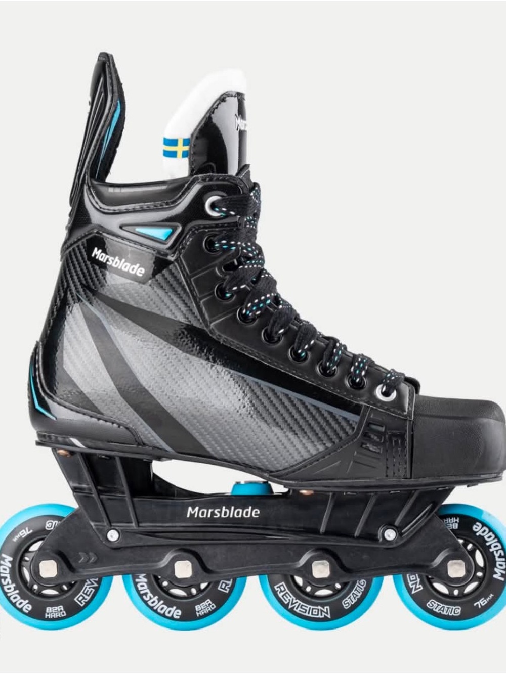 Marsblade Inline Speed Skate - Black with Blue Accents